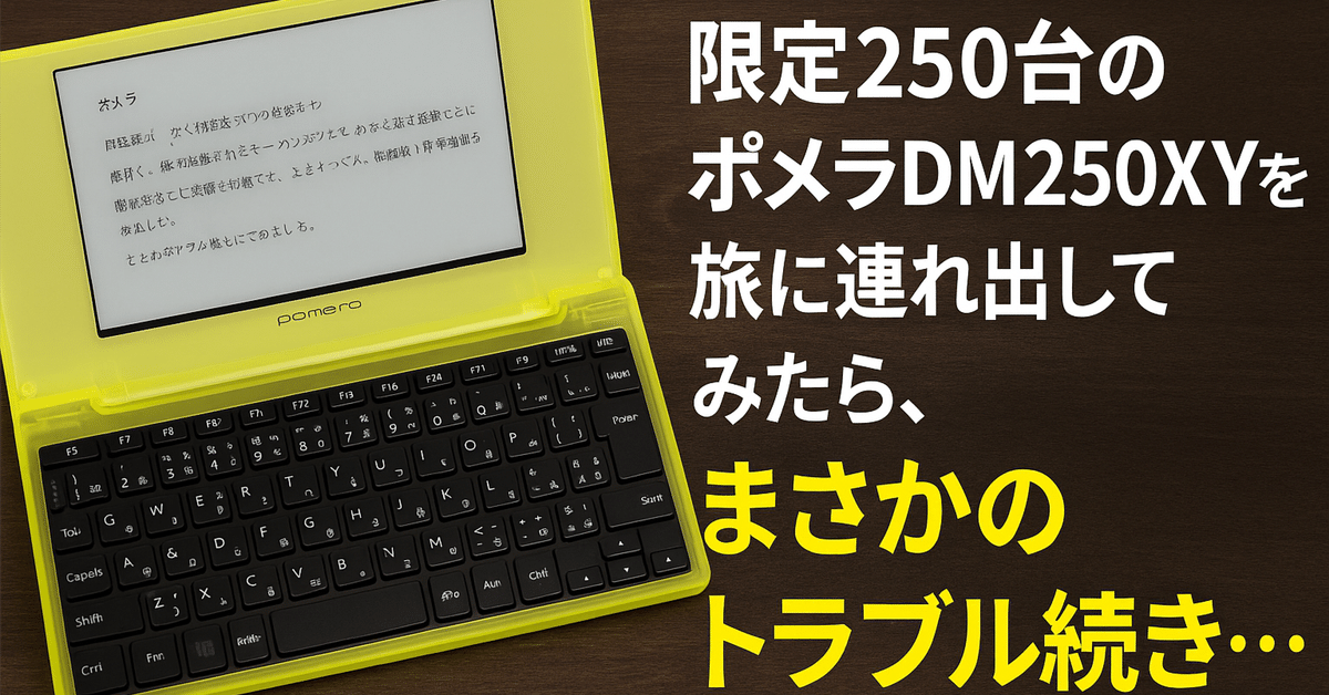 レビュー】限定250台「ポメラDM250XY」を旅に連れ出してみたら
