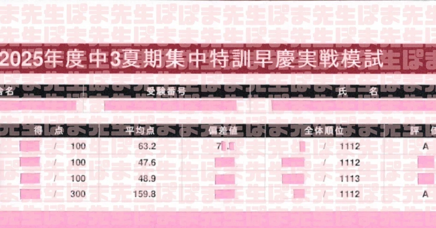 早慶附属高校の合格・不合格を分ける「差」（早稲アカ 必勝 選抜 合格