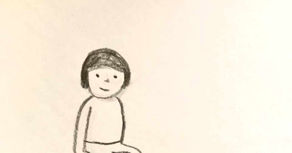 おばちゃんの肩に無邪気な女の子がいる まこ Note