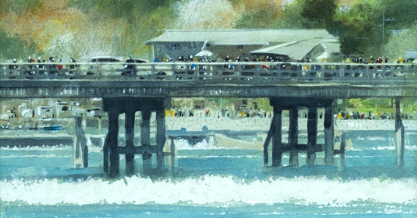 試行錯誤しながら・・・スケッチ感覚で描く新作水彩画2作品・京都嵐山