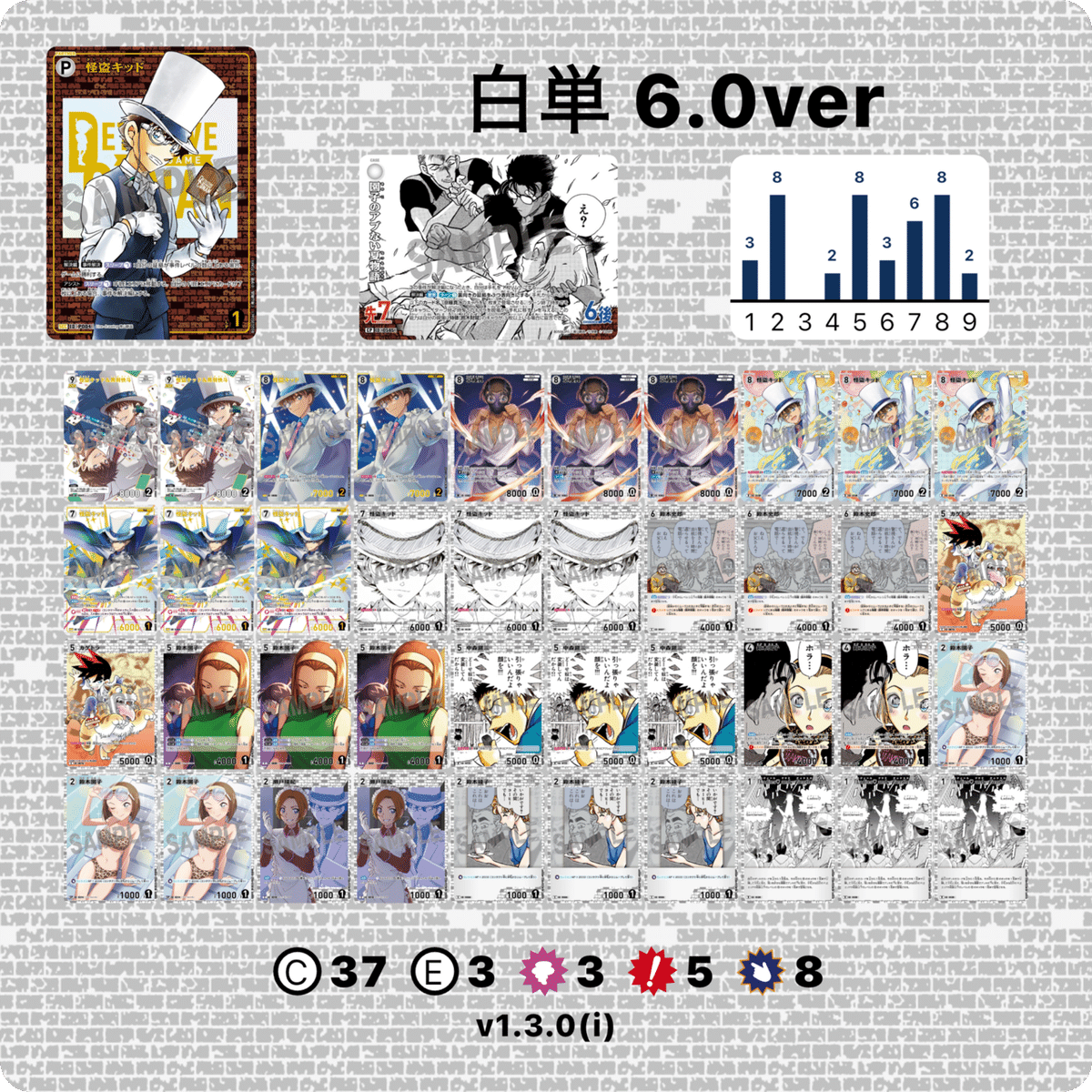 【即日発送】　白単　鈴木財閥デッキ r*読様 コナンTCP 白単 鈴木財閥デッキ - メルカリ