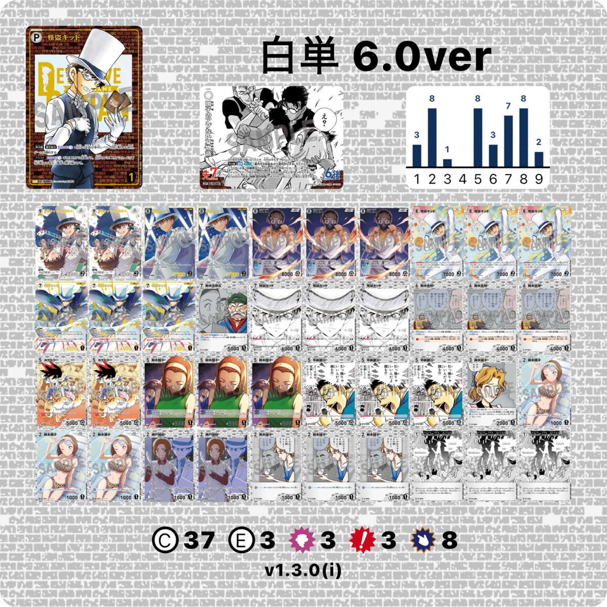 コナンカード】第6弾 白単 鈴木財閥｜ピーマン