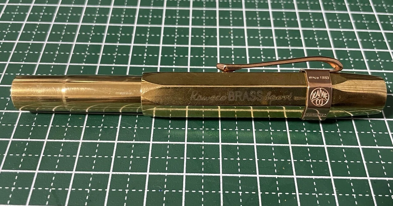 万年筆】8月に買った万年筆（カヴェコ・ブラススポーツ）｜けらんど
