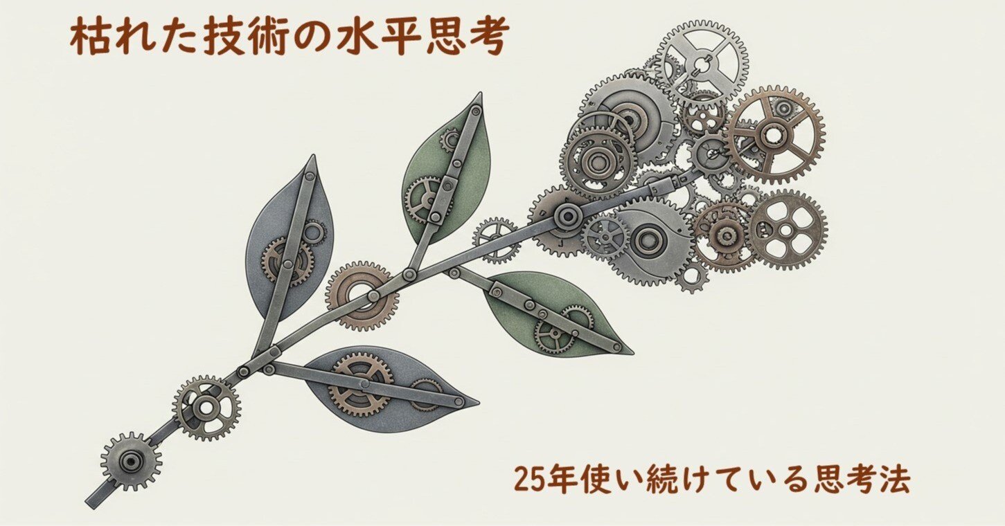 枯れた技術の水平思考 - 25年間使い続けている思考法｜稲田 友（いなだ