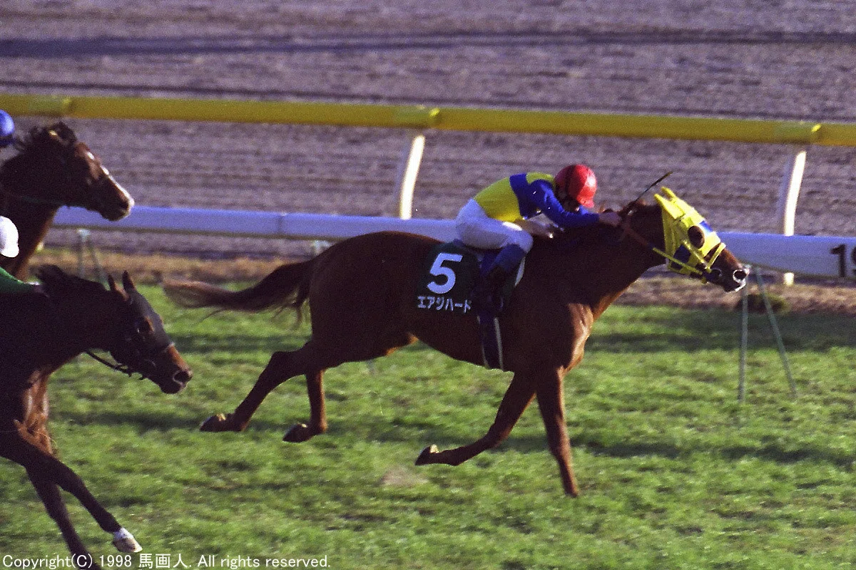 第1回富士ステークス：蔵出し写真 1998年 ⑤エア ジハード｜馬画人 (ま 