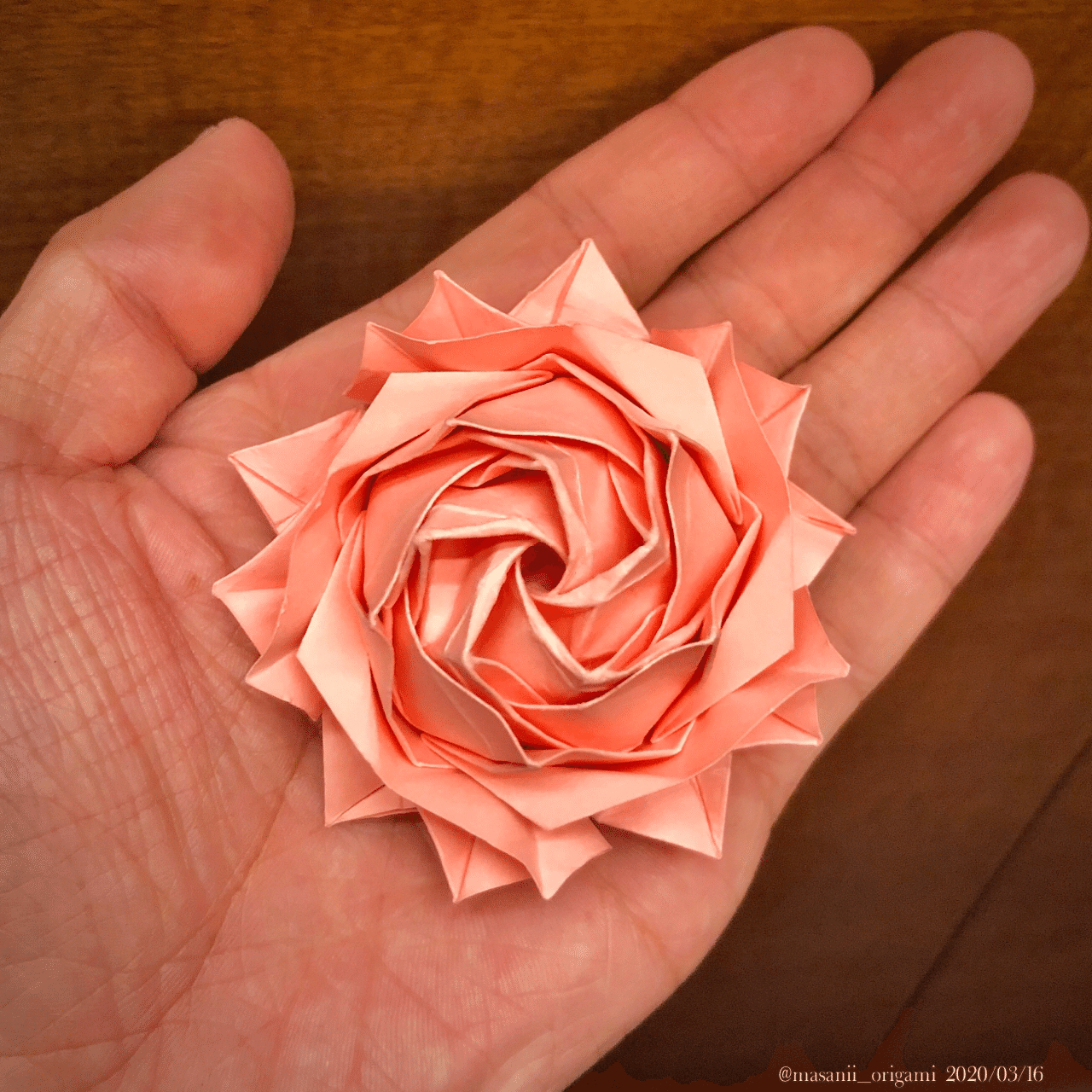 佐藤ローズ、待望の新作！ 〜「Origami」という品種のバラを折り紙で