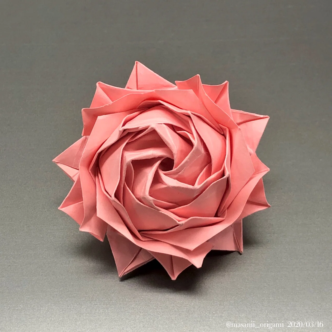 佐藤ローズ、待望の新作！ 〜「Origami」という品種のバラを折り紙で