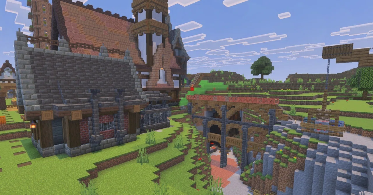 [Minecraft Diary #88] (Mining Area) Let's Build a Workshop! Part 1｜ 太郎