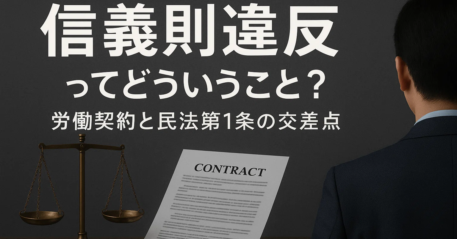 契約を制する最強カード『信義則』──労働・委託・SES完全攻略｜名も 
