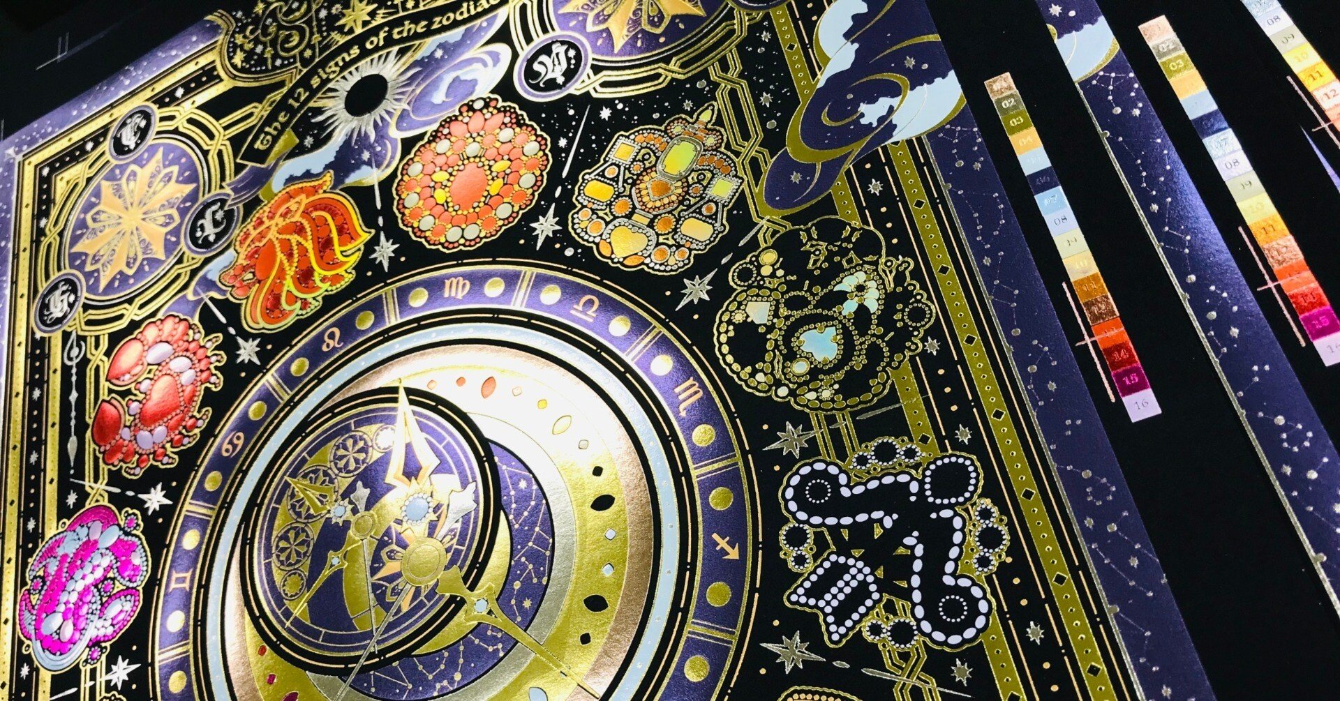 後編】「箔押し25色＋彫刻エンボス加工 アートポスター 製作」｜コスモ