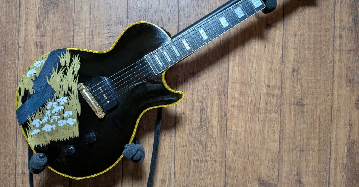 八橋蒔絵螺鈿硯箱風ギターに改造｜歌月工芸