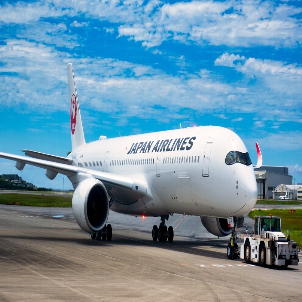 JALの最新のエアバスA350-900 JA17XJを那覇で目撃｜ただの