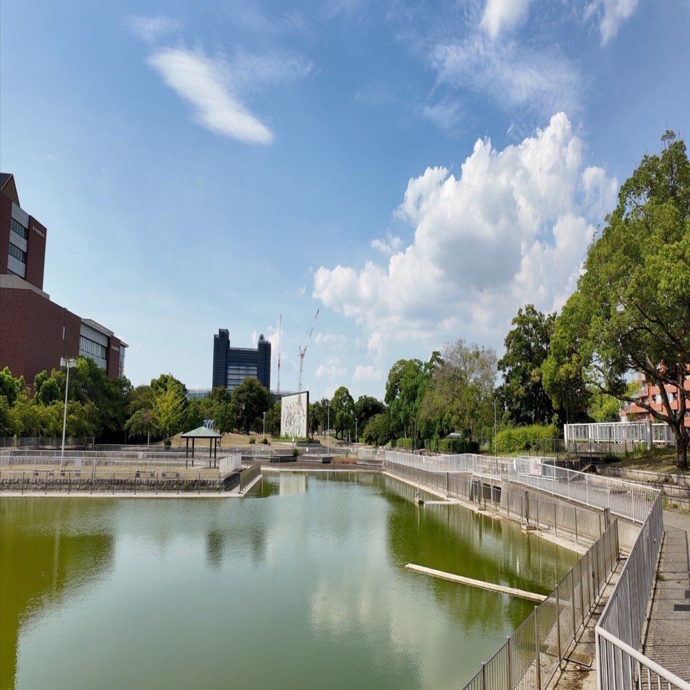 白鳥公園】太夫堀とキャンパスをのぞむ夏散歩｜Masami Ikawa