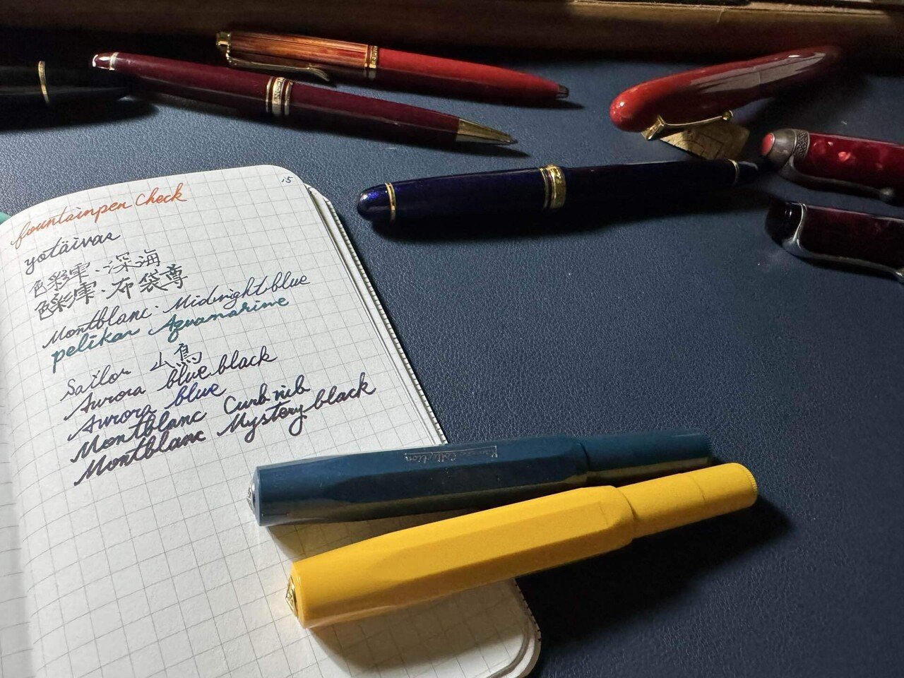 専用です！ドミナントインフィールドVISION3点おまとめ 291】191 field notes 万年筆インクとの相性｜drai913