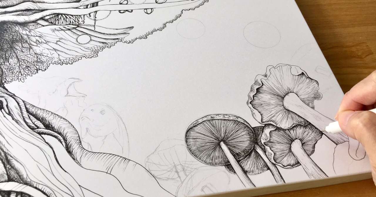 絵の制作過程 アユミ 絵描き Note
