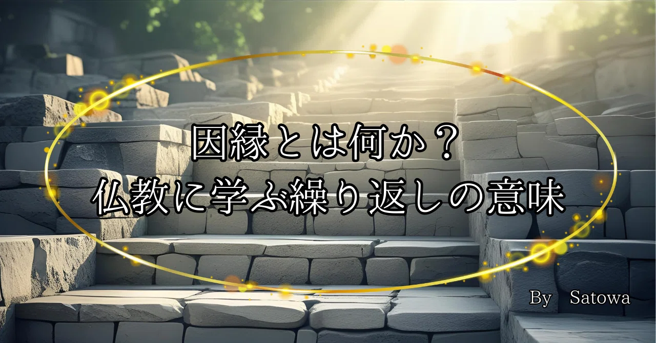 因縁とは何か？仏教に学ぶ繰り返しの意味｜智和（satowa）