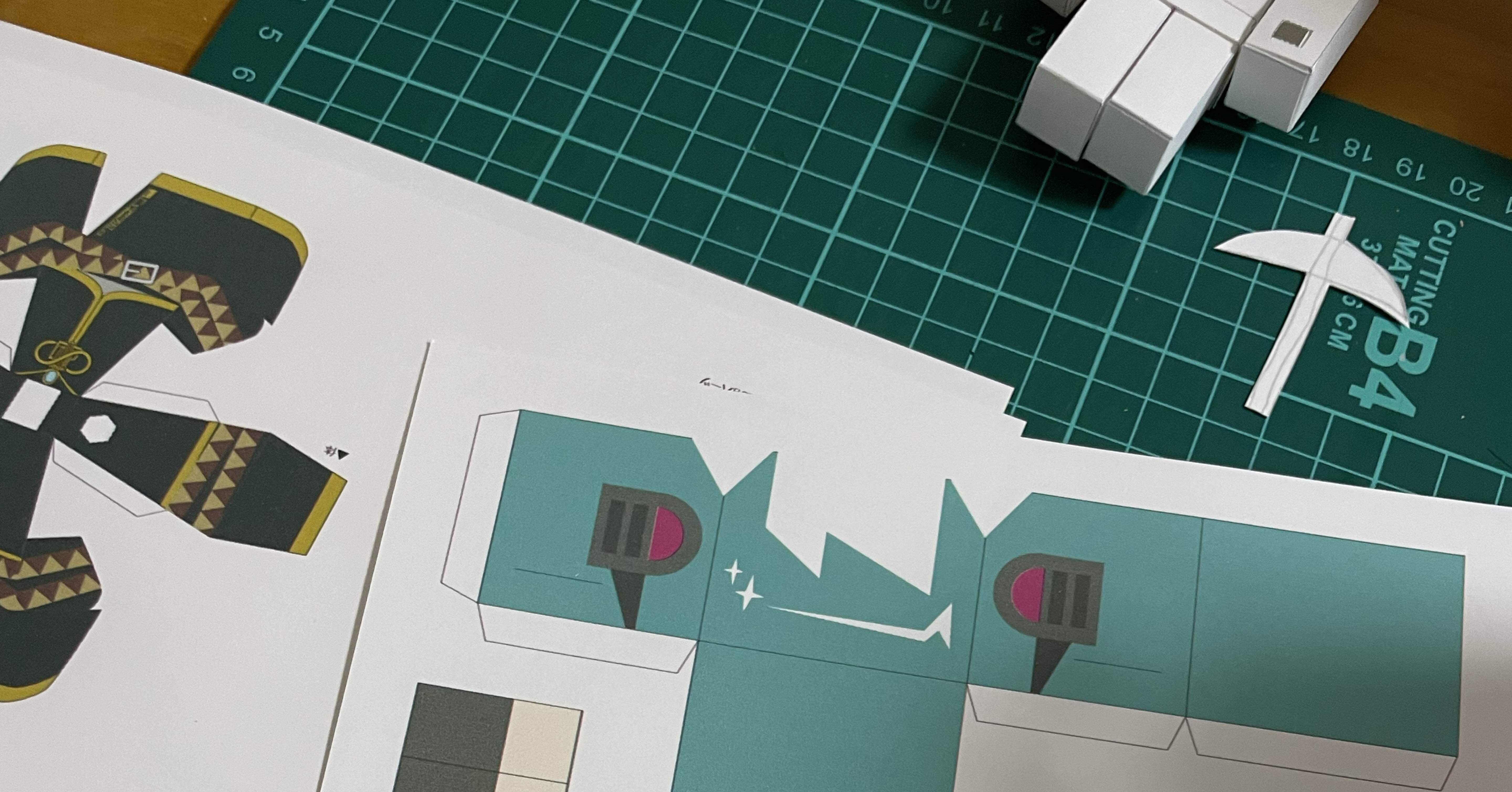 ペーパークラフト配布ページ｜jiu