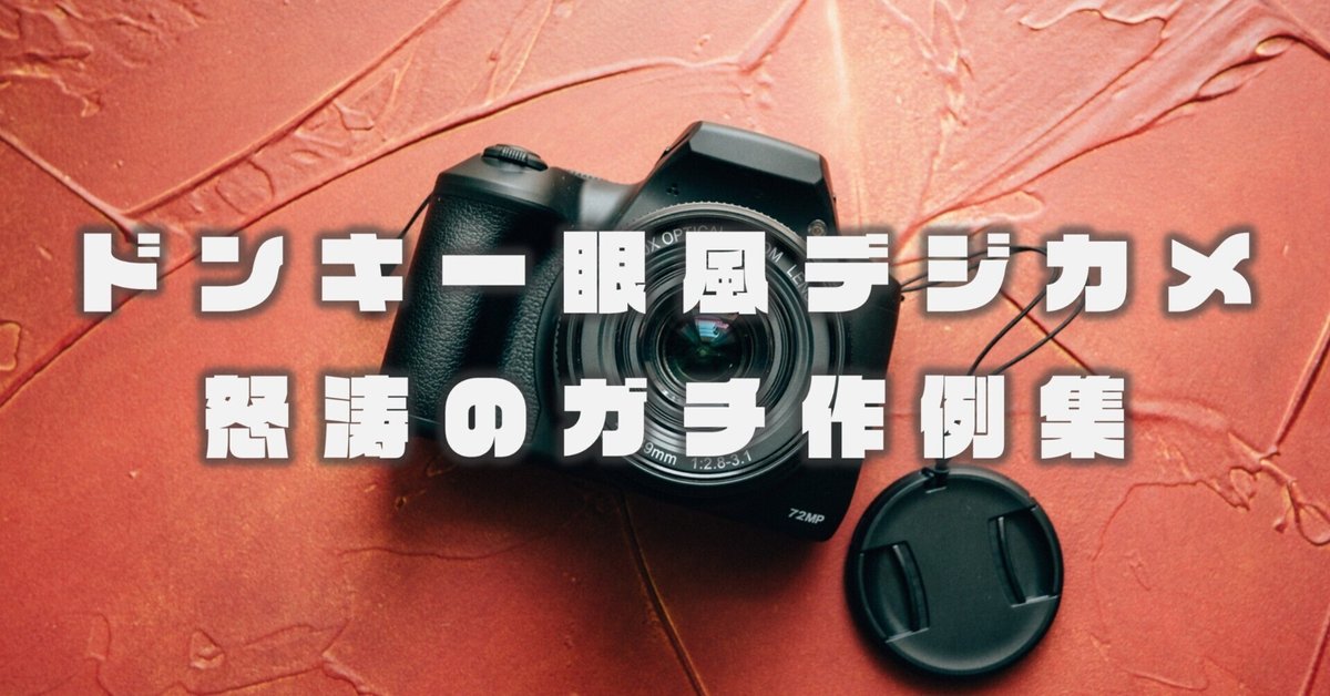 誰も買ってねぇ。ドン・キホーテの『一眼風デジカメ：Optical 10