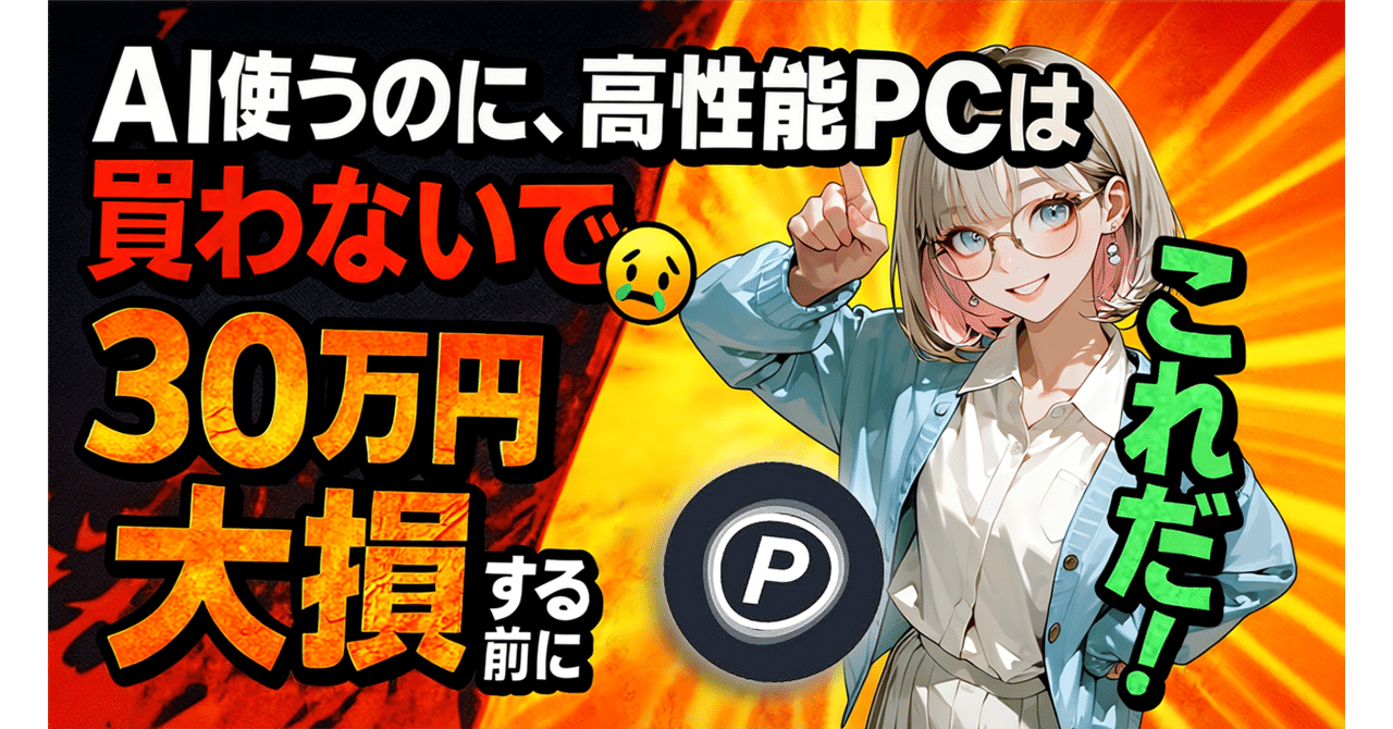 月1000円でAI画像・動画、つくり放題】高性能PCはもう買うな！最強・神