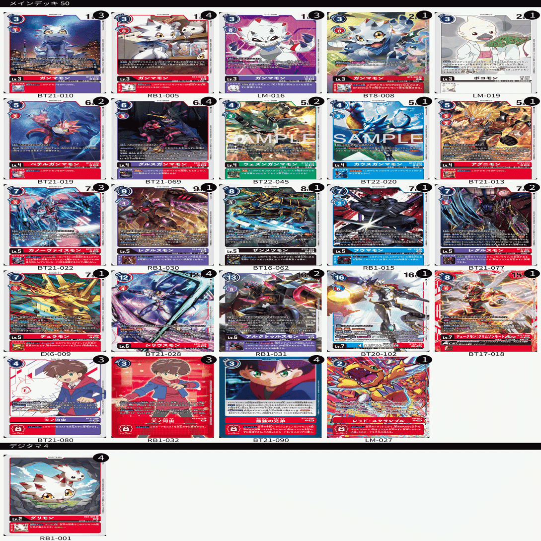 攻撃こそ最大の防御！ガンマモンデッキ【レシピ案：BT22弾環境編】｜ひだり