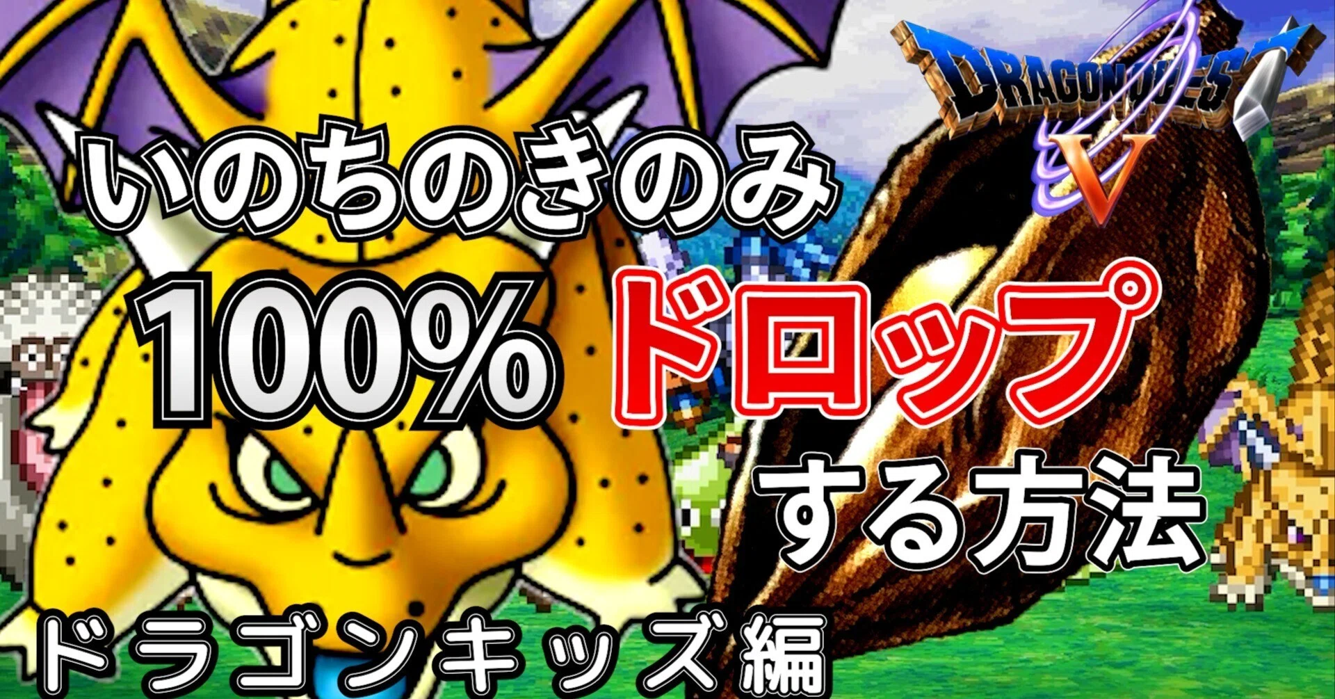 ドラクエ5】いのちのきのみ ドロップ講座 ドラゴンキッズ編｜いてつく 