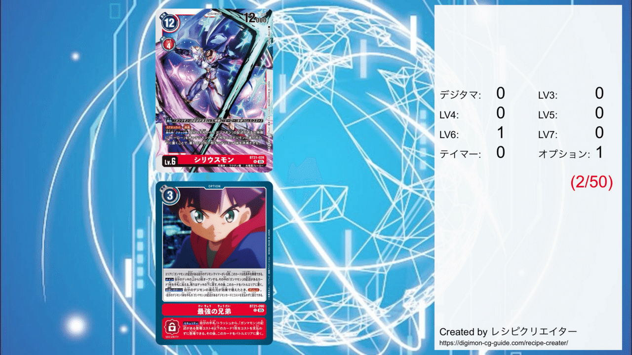 攻撃こそ最大の防御！ガンマモンデッキ【レシピ案：BT22弾環境編】｜ひだり