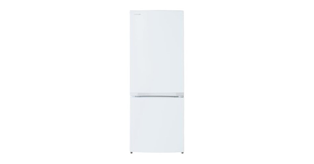東芝 冷蔵庫 幅47.9㎝ 153L GR-W15BS(W) 2ドア 自動霜取り 右