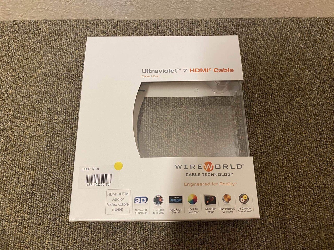 4K対応 HDMIケーブル WIREWORLD UHH7/1.0m 4K対応 HDMIケーブル WIREWORLD UHH7/1.0m 4K対応 HDMIケーブル