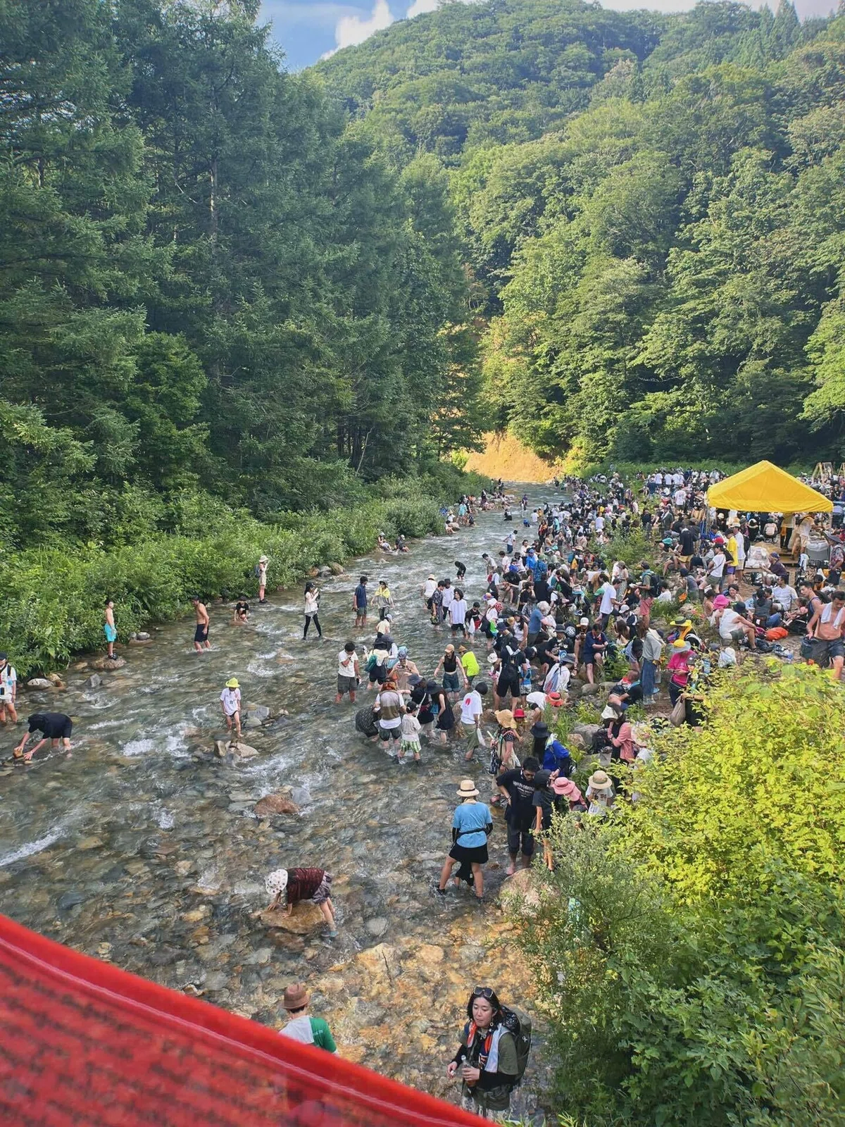 フジロックの川の写真