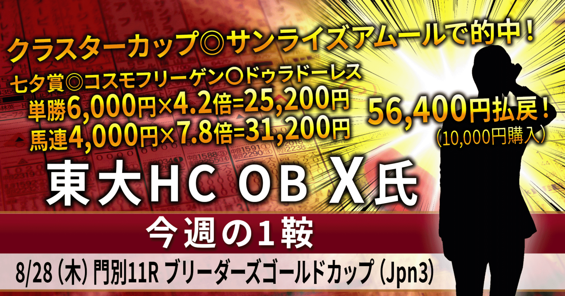 競馬探偵Xの大正解 : 2010年秋冬&2011年金杯までの予想 競馬探偵Xの大正解 : 2010年秋冬&2011年金杯までの予想 競馬