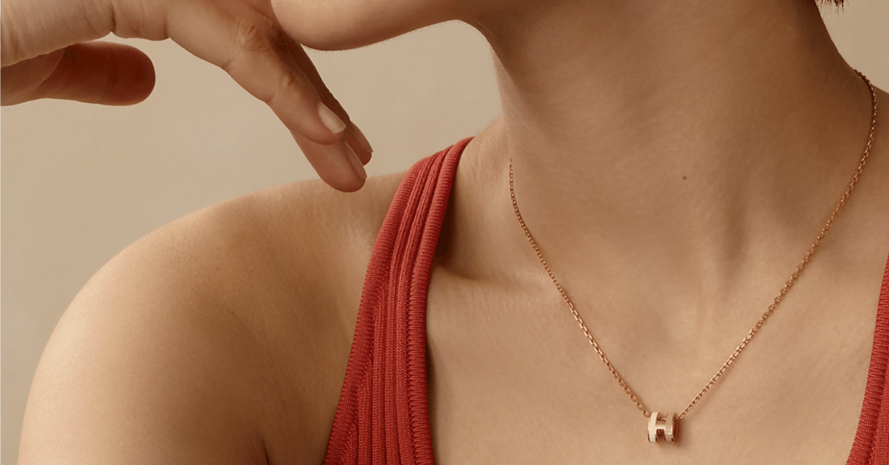 新作】エルメスのペンダント 《ミニ・ポップH》ロカバール｜藍衣