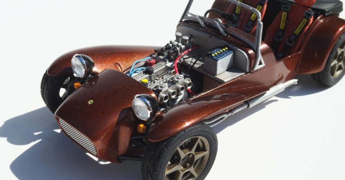 プラモデル完成｜タミヤ｜1/24｜ロータススーパーセブン｜パキラ