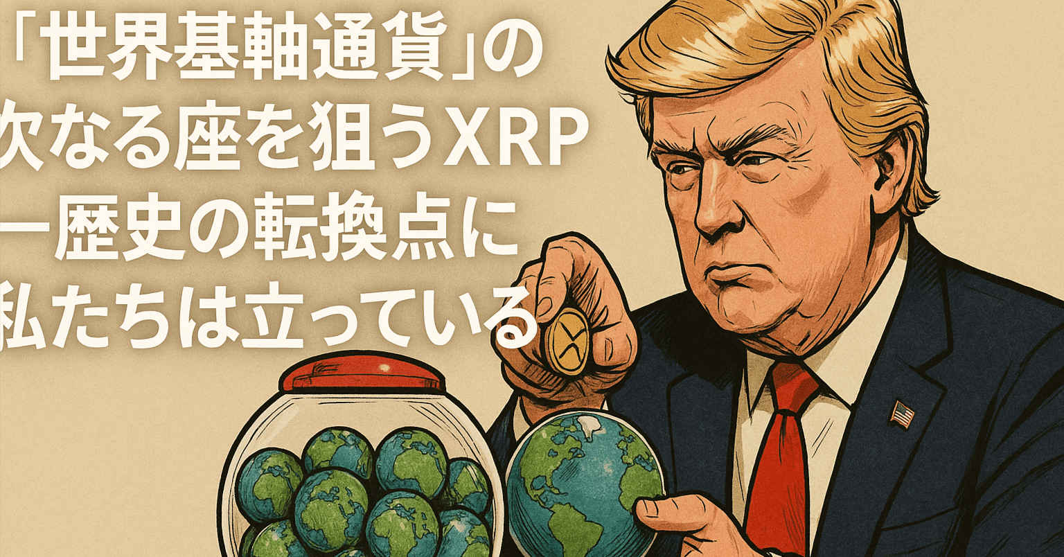 世界基軸通貨」の次なる座を狙うXRP──歴史の転換点に私たちは立っている｜光本貴一｜XRP / Ripple