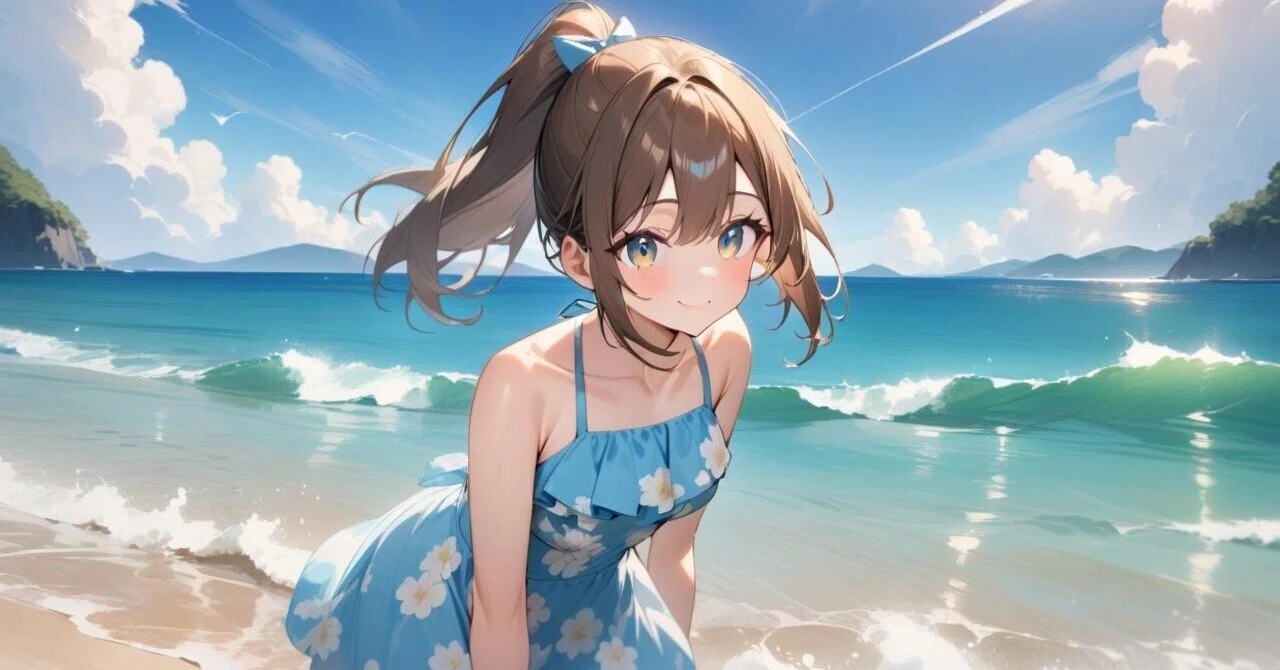 AIイラスト】8月おわり（水着編）｜石木