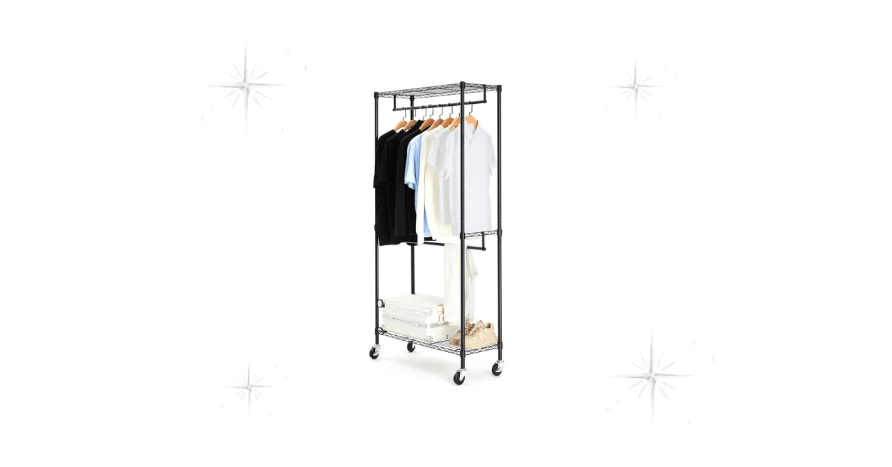 Amazonベーシック ハンガーラック 2段 耐荷重181kg シルバー Amazon｜Amazonベーシック ハンガーラック 2段 洋服ラック 耐