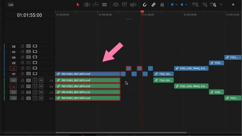時短 トラックの前後をまとめて選択するショートカット Davinci Resolve Tips Editpage Umu Tokyo Note