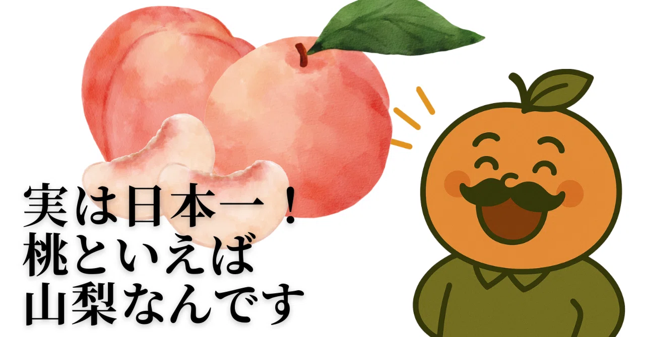 実は日本一！桃といえば山梨なんです🍑｜桃おやじ