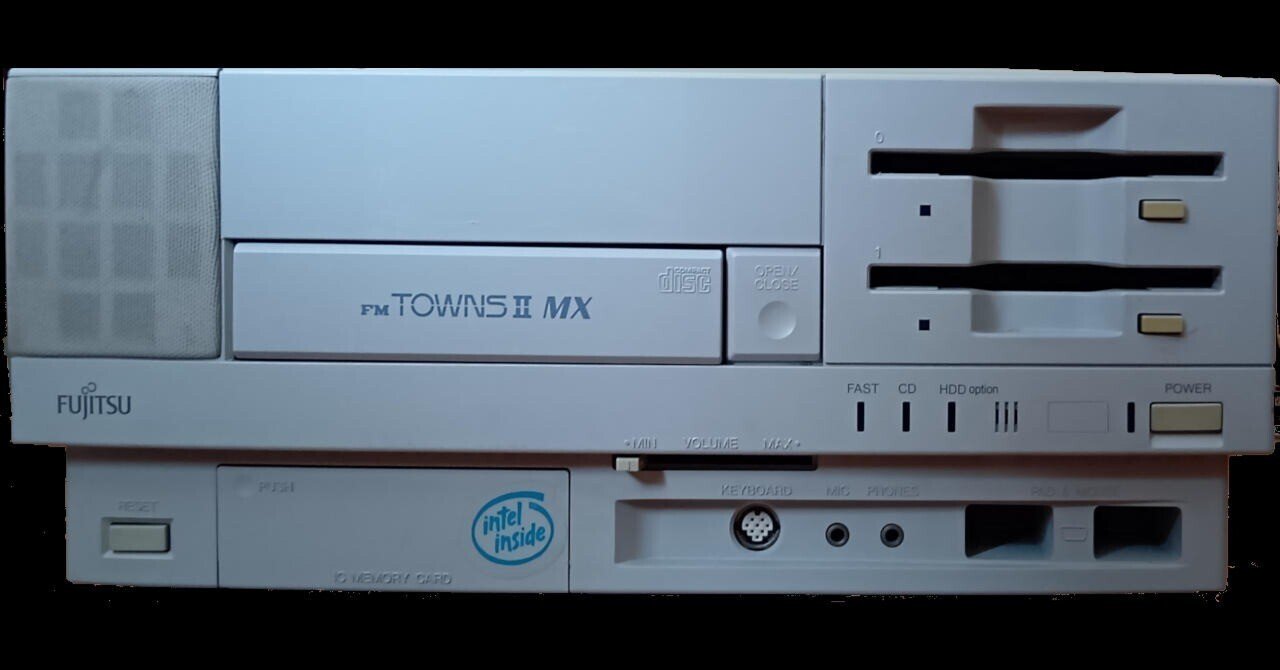 富士通 FUJITSU FM TOWNS II UX20 付属品付 ジャンク 富士通 FM TOWNS