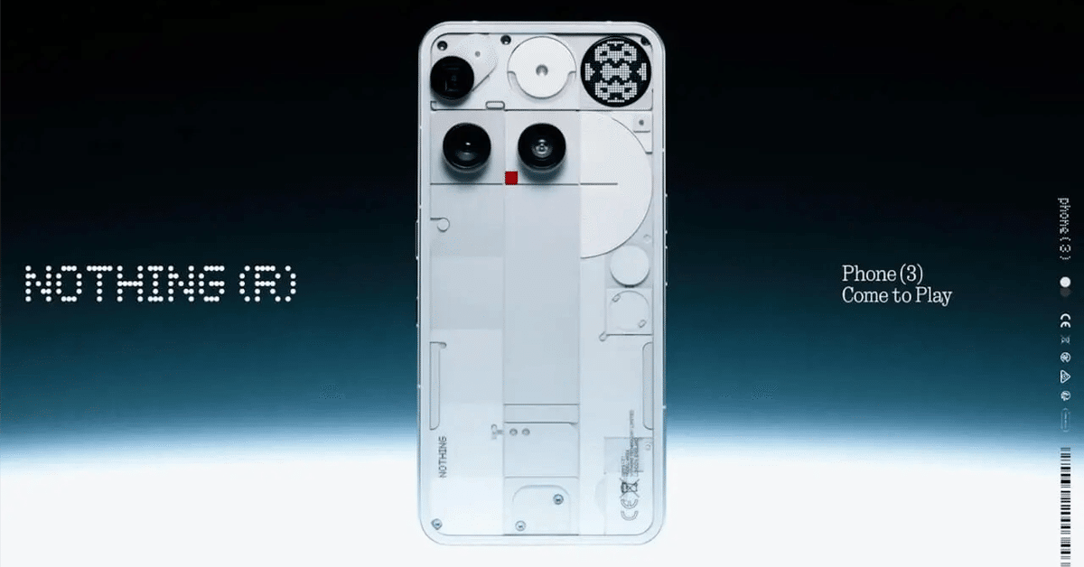 国内版 おサイフケータイ有 Nothing phone 3 12GB/256GB eSIM/おサイフケータイ対応！国内版「Nothing Phone (3)」発売