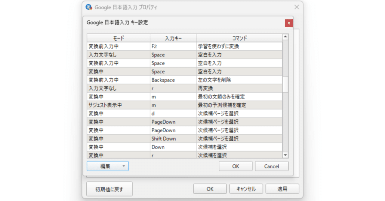 また隠し機能かよ！ Google日本語入力で文字キー単打キーバインド