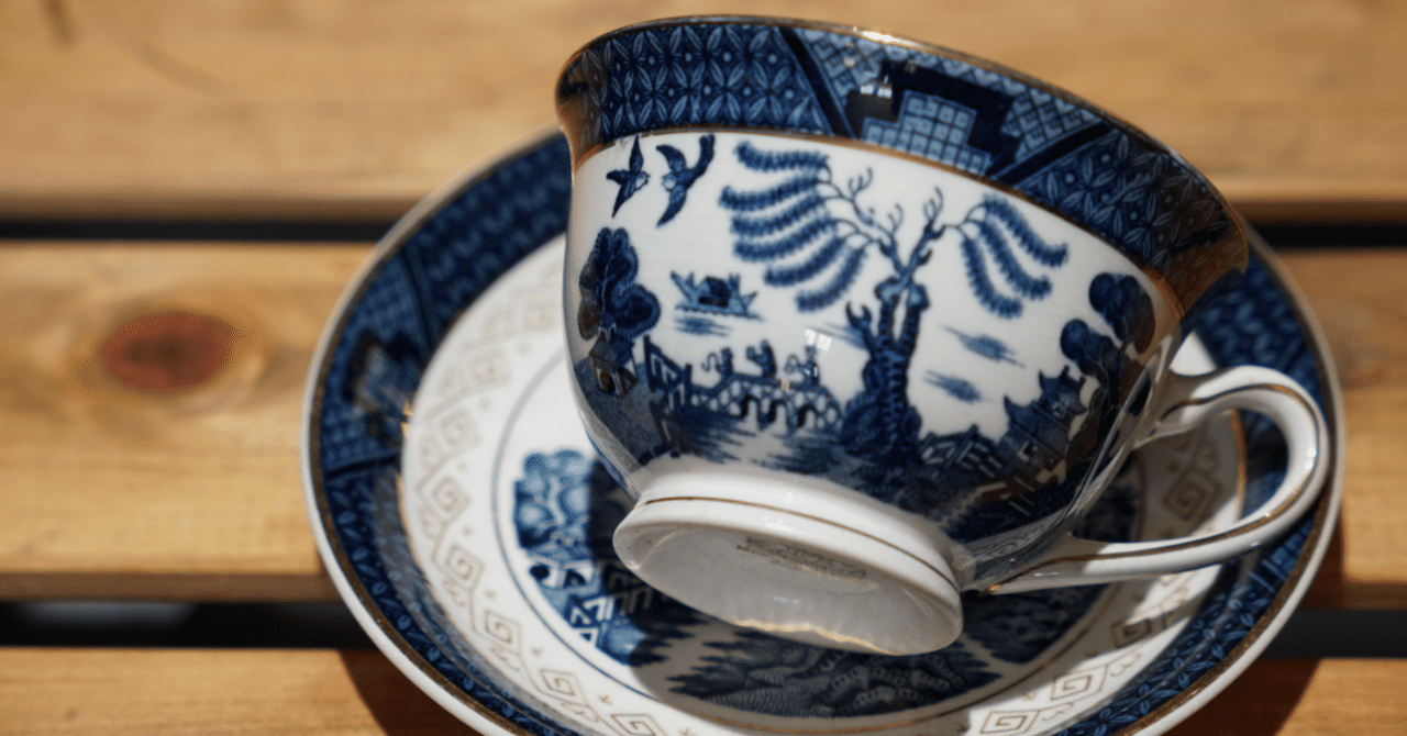 【美品】NIKKO ダブルフェニックスティーセット アンティーク　楼閣山水柄 美品】NIKKO ダブルフェニックスティーセット アンティーク 楼閣山水柄