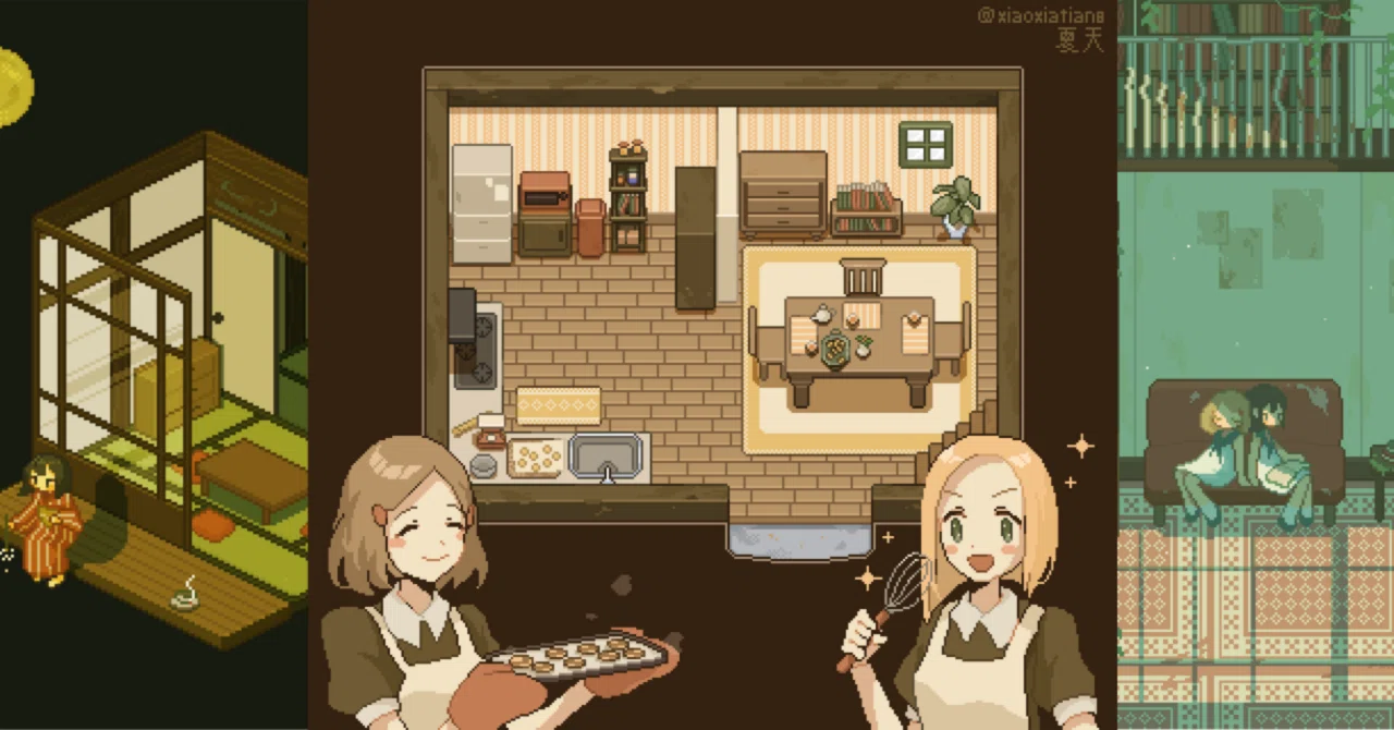 [Pixel Art] Let's Draw Backgrounds Without Perspective!｜夏天(なつ)