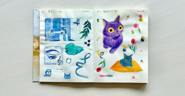 アクリル画 青系の色合い 1_0174608817e024082f7d5260958a