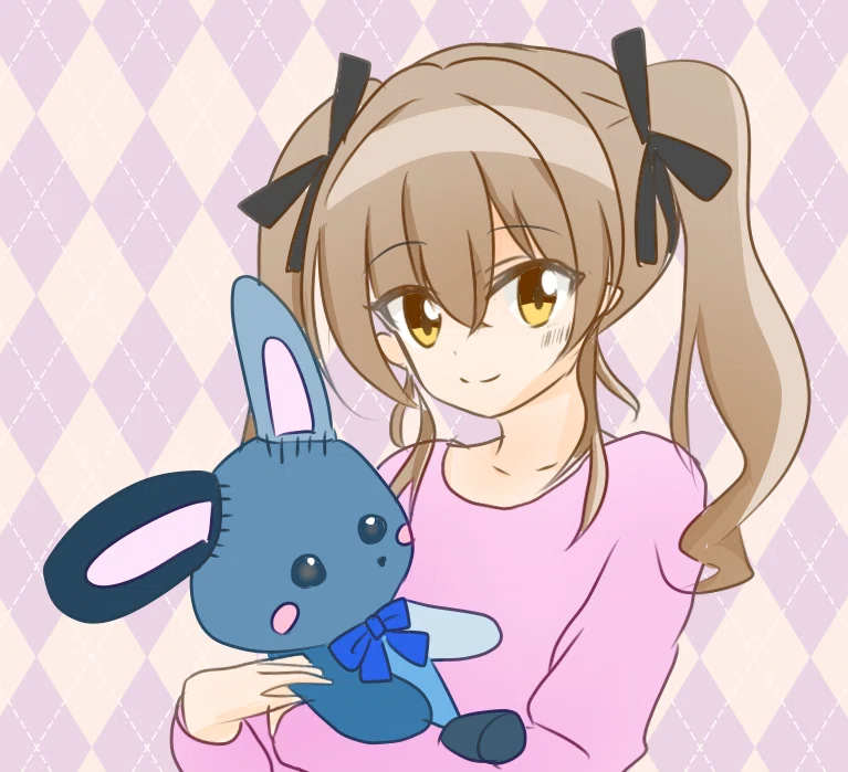 こんなぬいぐるみがほしい┃青のツギハギ「のっとちゃん」┃イラスト