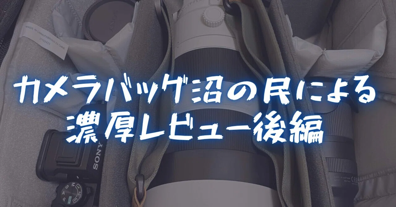 狂気】4年で6回買い替えた私が送るカメラバッグレビュー（後編）｜しぇ 