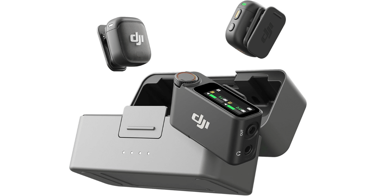 DJI MIC ワイヤレスマイクセット 充電ケース付き Amazon.co.jp: DJI Mic(トランスミッター×2 + レシーバー×1 +