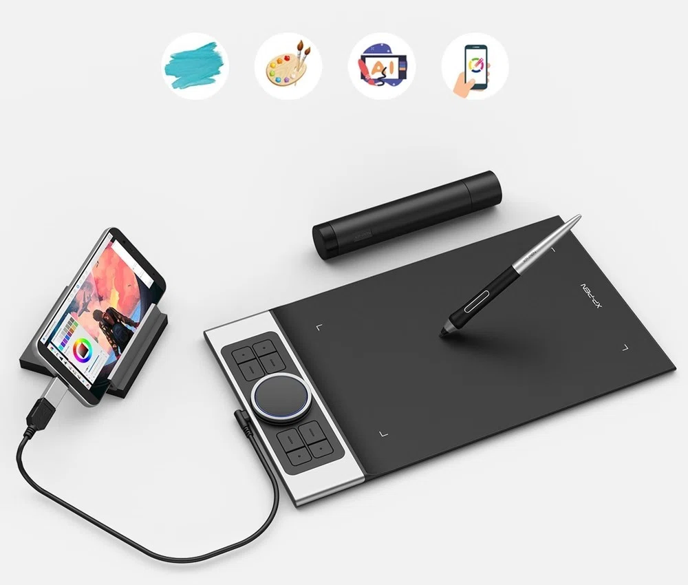 XP-Pen ペンタブ Deco Pro：描き心地の良いペンタブ、描くスピードと