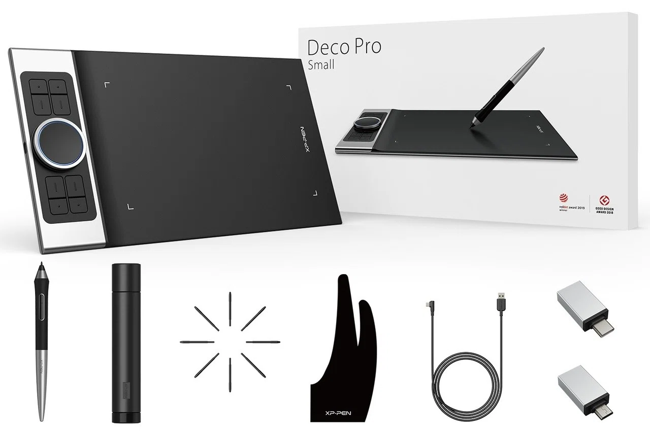 XP-PEN Deco Pro Small ペンタブ本体 イラスト 編集 初心者 XP-Pen ペンタブ Deco Pro：描き心地の良いペンタブ、描くスピードと