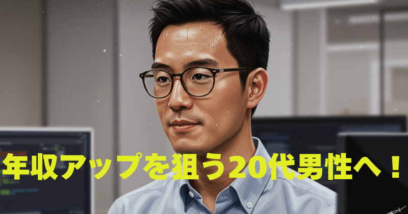 年収アップを狙う20代男性へ！市場価値を高める4つのスキルと転職先