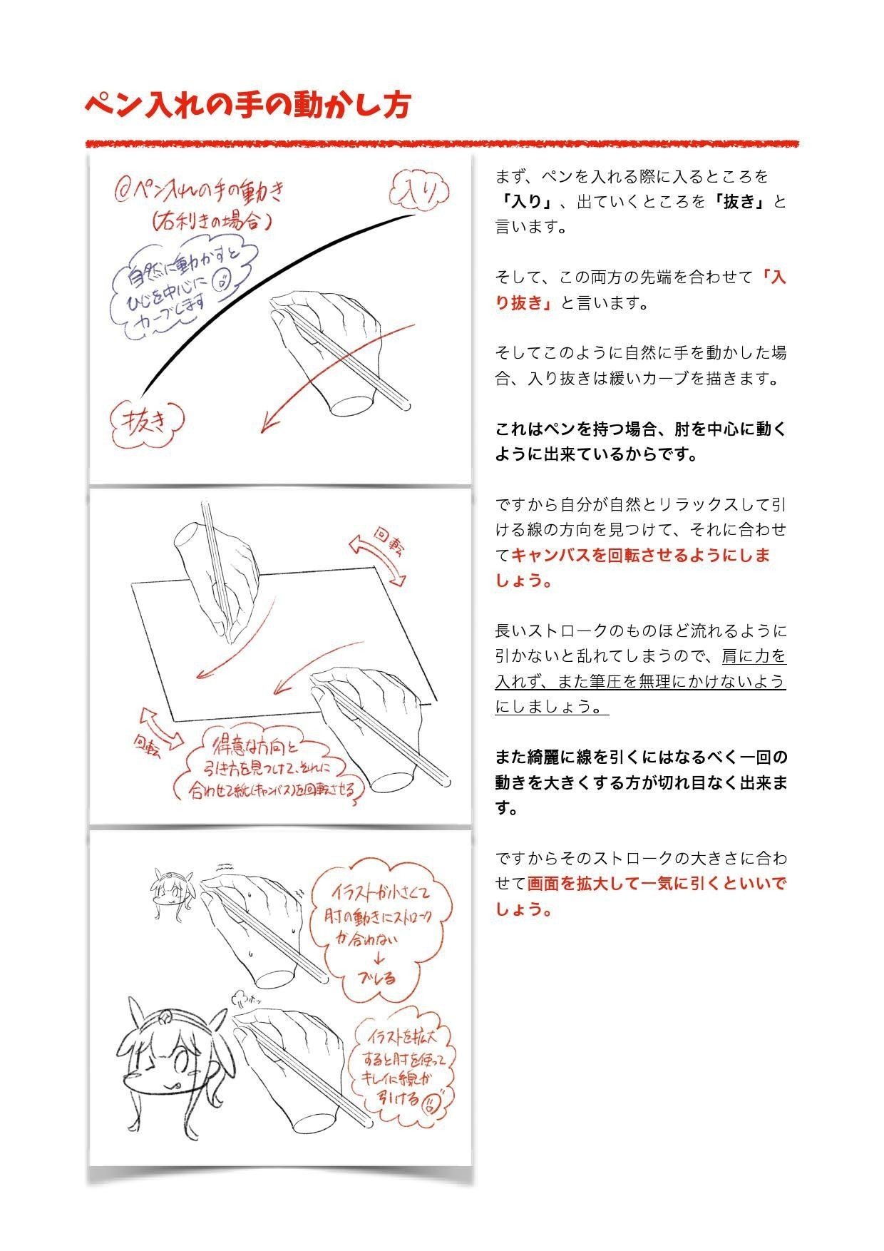 線画 ペンの入れ方 黒犬洋平 Note